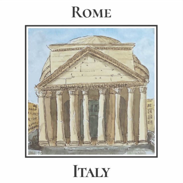 Pantheon, Rome Italy (Front)