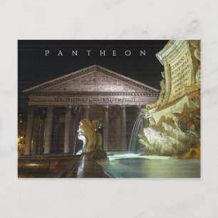 Pantheon, Rome. Postcard