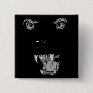Panther 15 Cm Square Badge