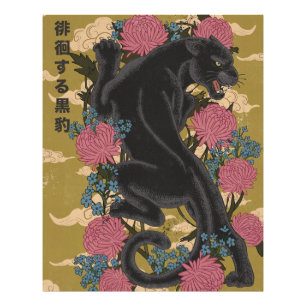 Panther Among the Flowers Photo Print