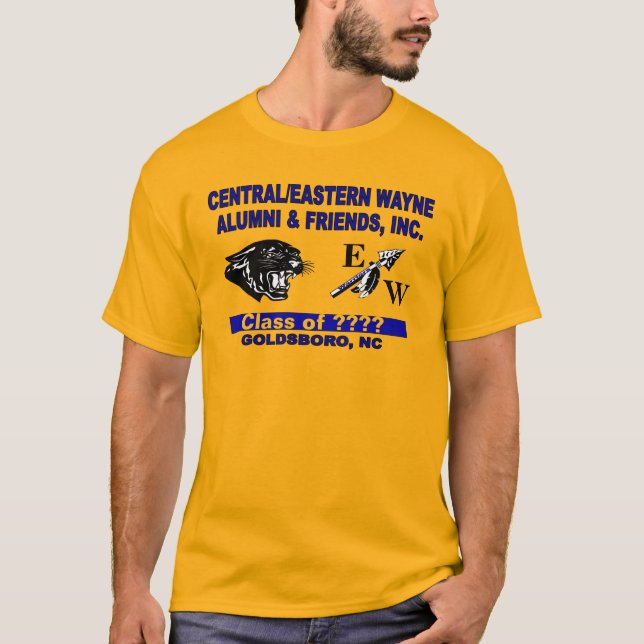 Panther and Trending EW Gold T-Shirt (Front)
