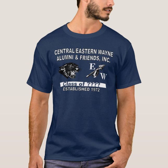  Panther and Trending EW Navy Blue T-Shirt (Front)