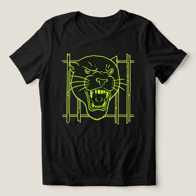 Panther Break Tri-Blend Shirt (Design Front)