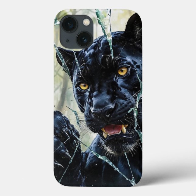 Panther breaking through  Case-Mate iPhone case (Back)