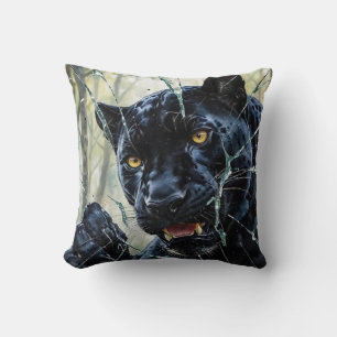 Panther breaking through  cushion
