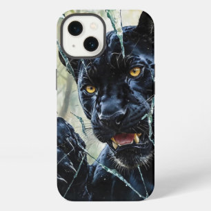Panther breaking through iPhone 13 case