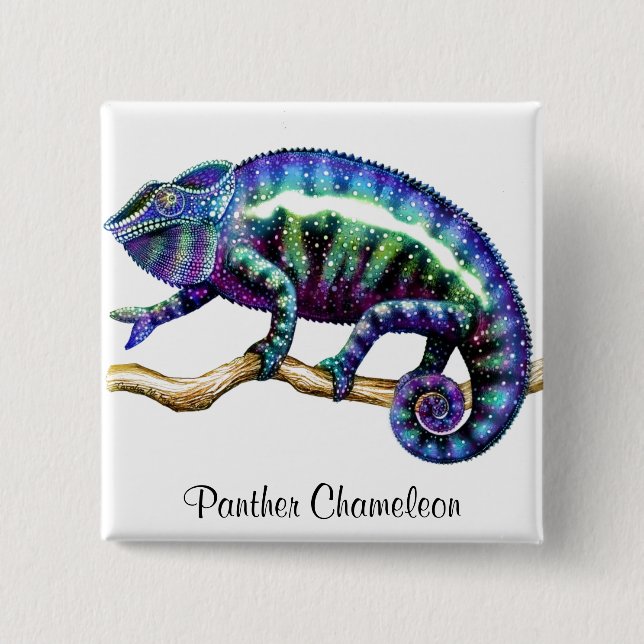 Panther Chameleon Pin (Front)
