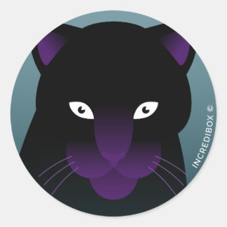 PANTHER CLASSIC ROUND STICKER