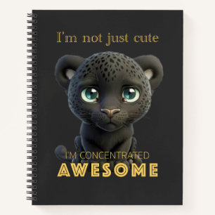 Panther Concentrated Awesome Cute Adorable Funny  Notebook