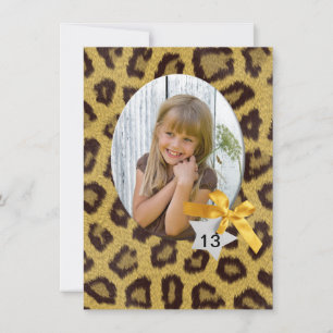 Panther Fur birthday invite
