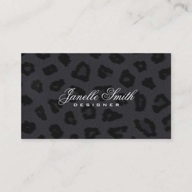 Panther Fur Design Business Card (Front)