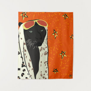 Panther in Style Tapestry