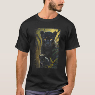 Panther Lover animal Big Cat Panther Animal black T-Shirt
