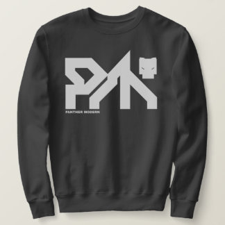 PANTHER MODERN : D4RK GR3Y SYB3R P|_|NK SWEATSHIRT