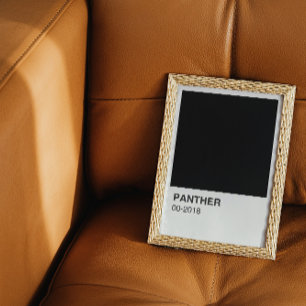 Panther Movie Black - White Border Poster