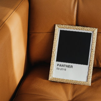 Panther Movie Black - White Border Poster