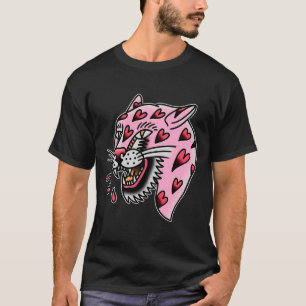 Panther Nk X Heart Love Traditional Premium Tri-bl T-Shirt