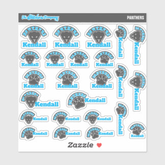 Panther Personalised Name Labels | School Stickers