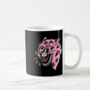 Panther Pink X Heart Love Traditional Flash Premiu Coffee Mug
