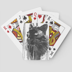 Panther Portrait Playing Cards
