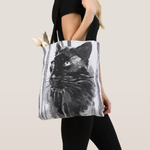 Panther Portrait Tote Bag
