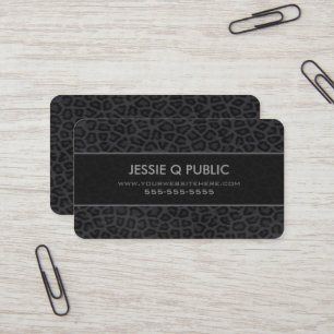 Panther Print Pattern Business Card