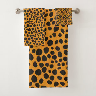 Panther Spots Animal Skin pattern Bath Towel Set