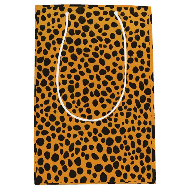 Panther Spots Animal Skin pattern Medium Gift Bag (Front)