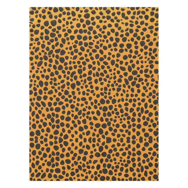Panther Spots Animal Skin pattern Tablecloth (Front)