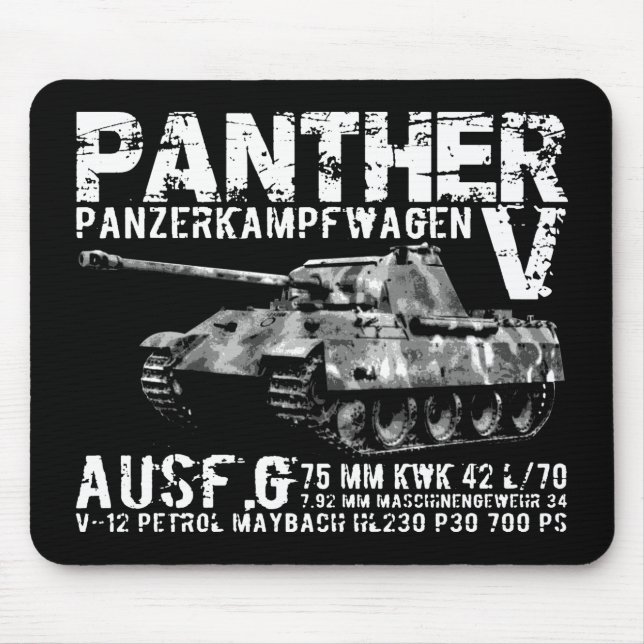 Panther Tank Mousepad (Front)
