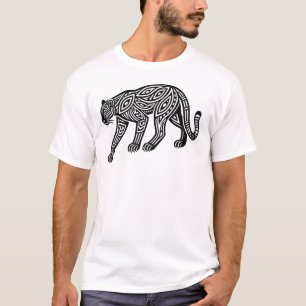 Panther Tribal Cat Lover T-Shirt