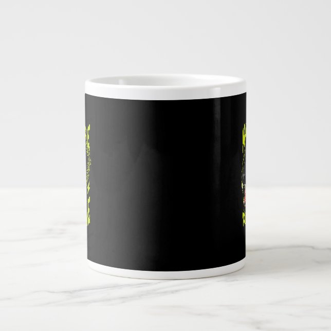panther vector art illustration large coffee mug (Front)