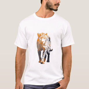 Panther Wildlife Nature Illustration Silhouette T-Shirt