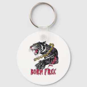 Panther With Chain Black History Month African Ame Key Ring