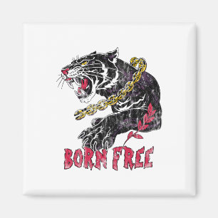 Panther With Chain Black History Month African Ame Magnet