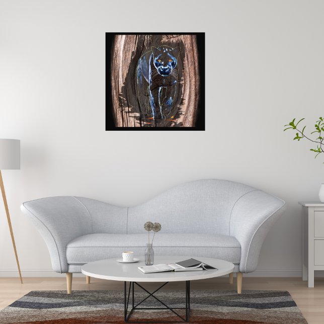  Panthère sortant du bois - Panther Photo Print (Creator Uploaded)