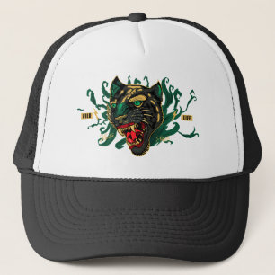 Panthere stay wild tattoo old school style trucker hat