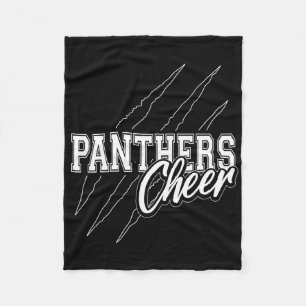 Panthers Cheer Back To School Cheerleading Team Sp Fleece Blanket