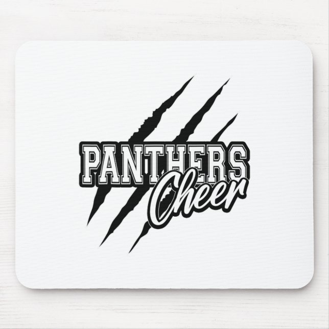 Panthers Cheer Ck To School Cheerleading Team Spir Mouse Pad (Front)