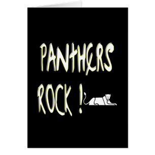 Panthers Rock! Greeting Card