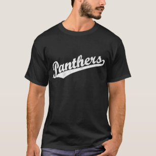 Panthers script logo in White T-Shirt