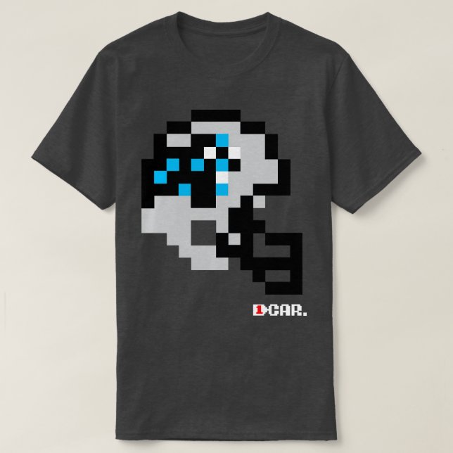 Panthers Tecmo Bowl Helmet T-Shirt (Design Front)