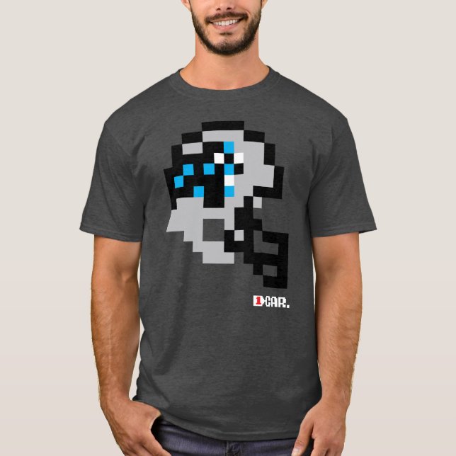 Panthers Tecmo Bowl Helmet T-Shirt (Front)