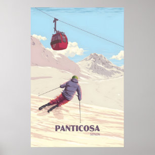 Panticosa Spain Ski Resort Poster