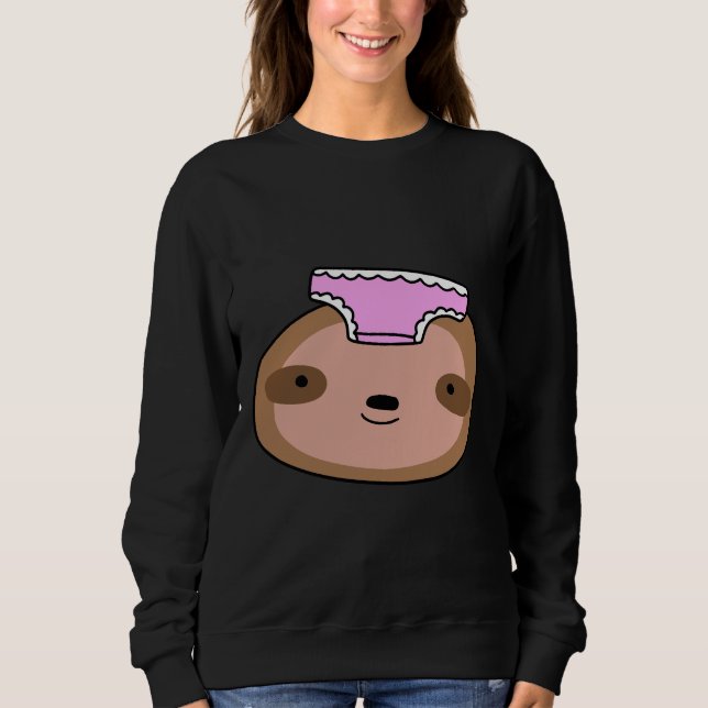Panties Sloth Face Sweatshirt (Front)