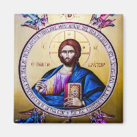 Pantocrator Jesus Christ Angels Orthodox Icon