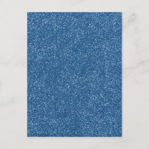 PANTONE Classic Blue with faux Glitter Postcard