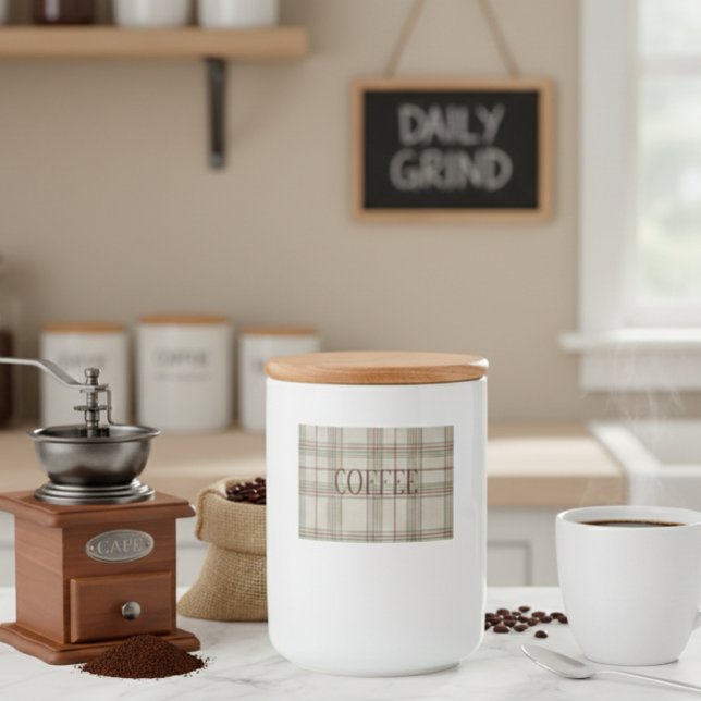 Pantry Adhesive Label - Thin Sage Green and Brick  (Creator Uploaded)