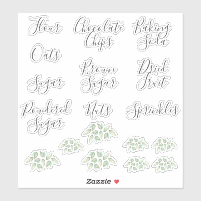 Pantry Baking Staples Labels (Sheet)