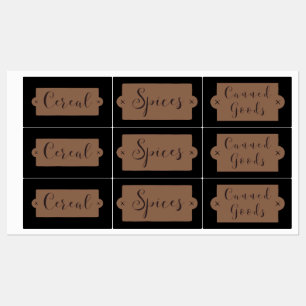 Pantry labels